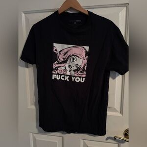 Fashion Nova Black F You 100% Cotton Graphic T-Shirt